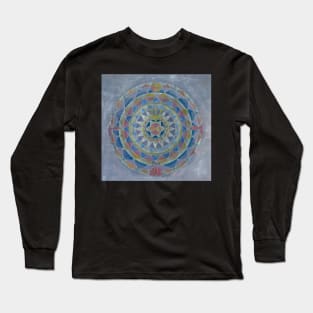 Pisces horoscope free-hand mandala - Renate van Nijen Long Sleeve T-Shirt